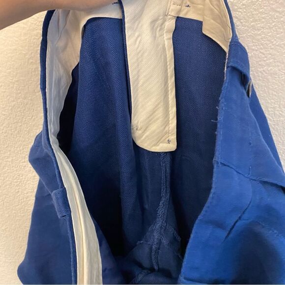 J Crew blue 100% Linen Garden Pants Crop trouser slacks mid hi rise coastal 8 - Picture 11 of 11